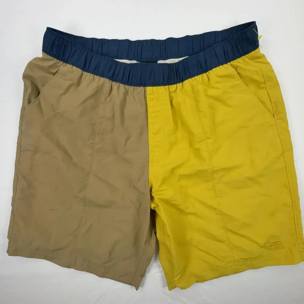 The North Face Swim Shorts Mens XL Multicolor Colorblock Elastic Waist
